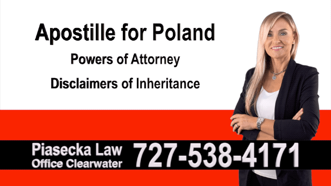 Palmetto Apostille, Notary, Polish, Polski, Notariusz, Pełnomocnictwo, Power of Attorney, Agnieszka Piasecka, Aga Piasecka