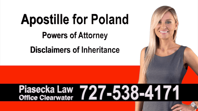 Elfers Apostille, Notary, Polish, Polski, Notariusz, Pełnomocnictwo, Power of Attorney, Agnieszka Piasecka, Aga Piasecka