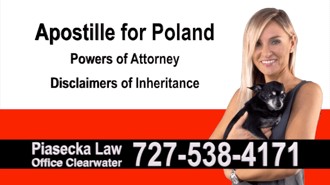 Fort Myers Apostille, Notary, Polish, Polski, Notariusz, Pełnomocnictwo, Power of Attorney, Agnieszka Piasecka, Aga Piasecka
