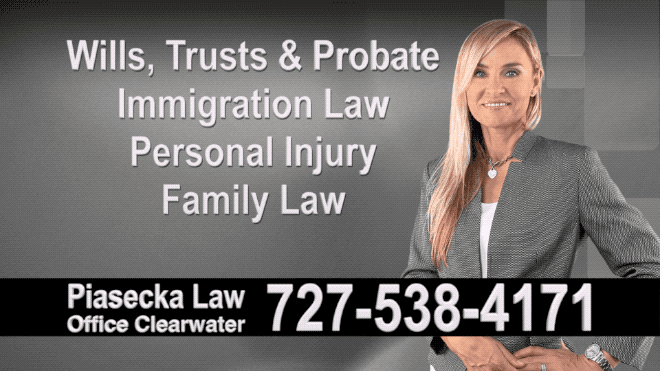 Tarpon Springs Wills, Trusts, Probate, Immigration, Lawyer, Attorney, Polish, Accidents, Personal Injury, Divorce, Family Law, Agnieszka Piasecka