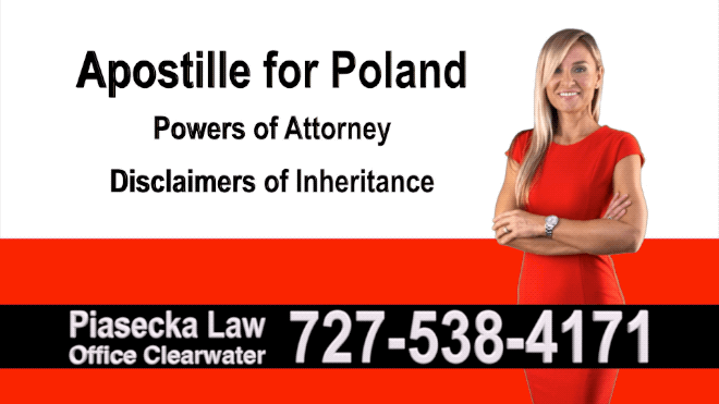Bonita Springs Apostille, Notary, Polish, Polski, Notariusz, Pełnomocnictwo, Power of Attorney, Agnieszka Piasecka, Aga Piasecka