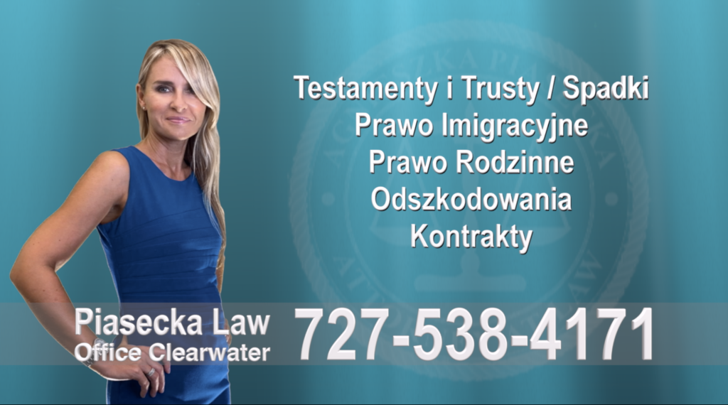 Treasure Island Polski, Adwokat, Prawnik, Clearwater, Florida, Agnieszka, Aga, Piasecka 
